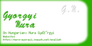 gyorgyi mura business card